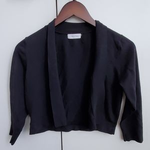 2/$15 Calvin Klein shrug 3/4 sleeves sweater black